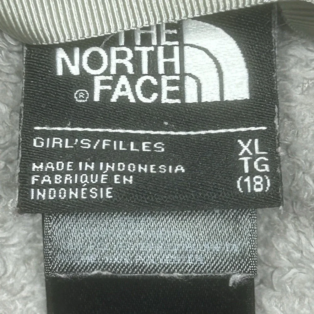 The North Face Jacket Girls XL (18) Grary Pink Osito Fleece Fuzzy Hiking Outdoor